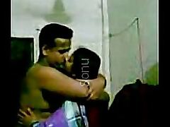 Indian chunky breast kissing
