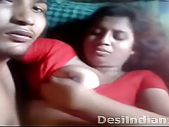 Desi Aunty Boobs Driven Bite Deep-throated